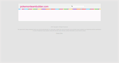 Desktop Screenshot of pokemonteambuilder.com